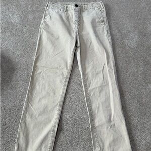 American Eagle Outfitters Khaki Straight-Leg Pants